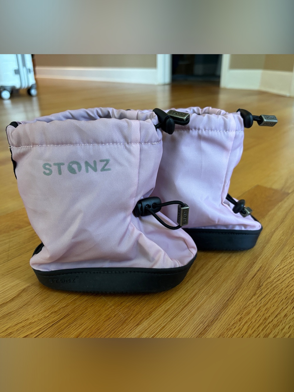 Stonz Pink Baby Waterproof Bootie COVERS (baby L) - goes over other shoes
